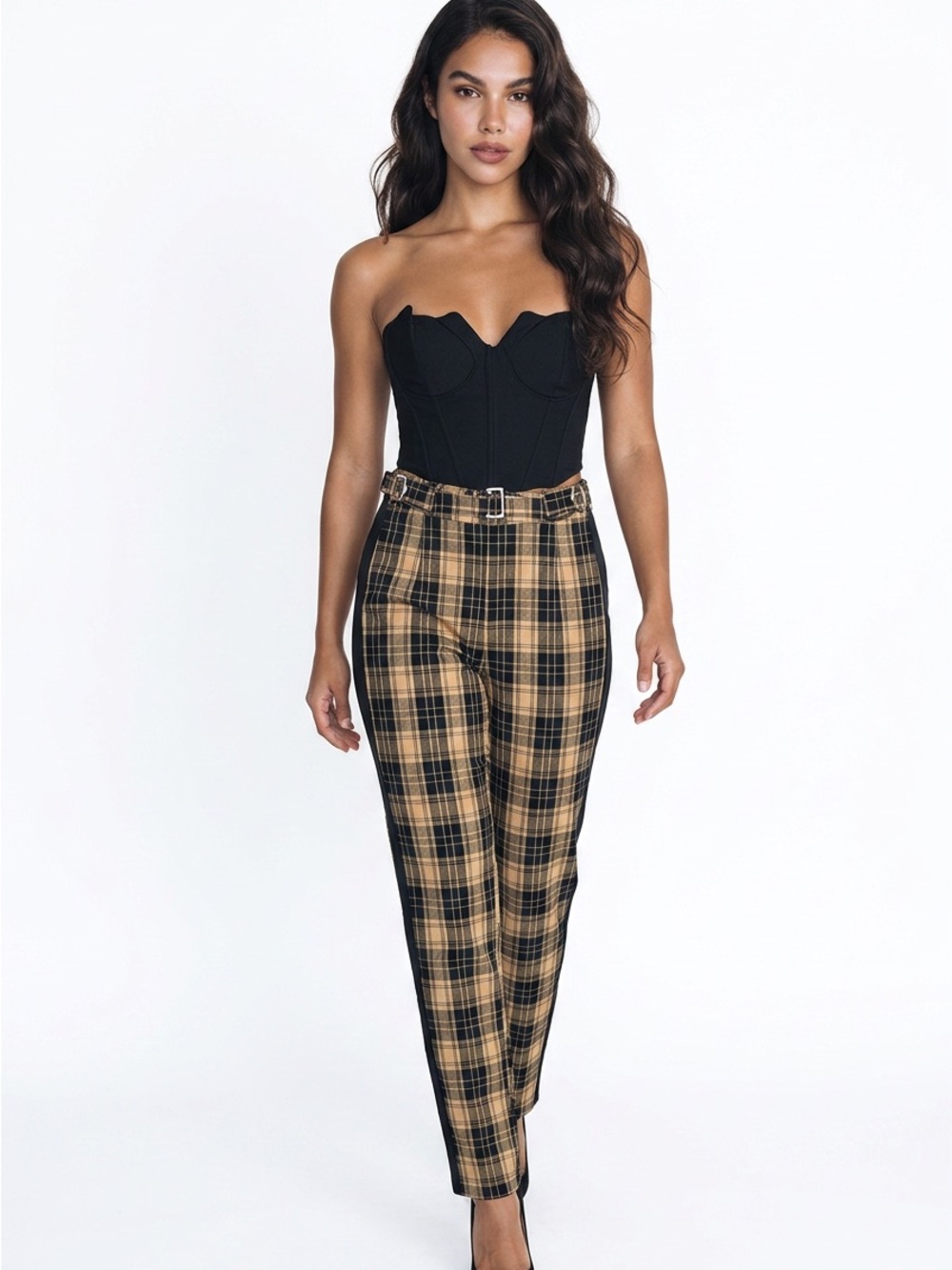 Tiger Mist women's plaid pants size Small